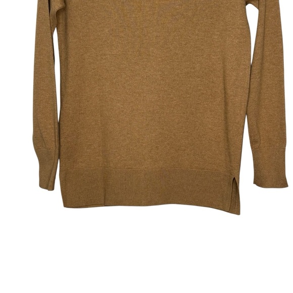 Boden Dark Tan Long Sleeve Button Up Cardigan w/Sparkly Red Details Sz XS - Picture 6 of 13